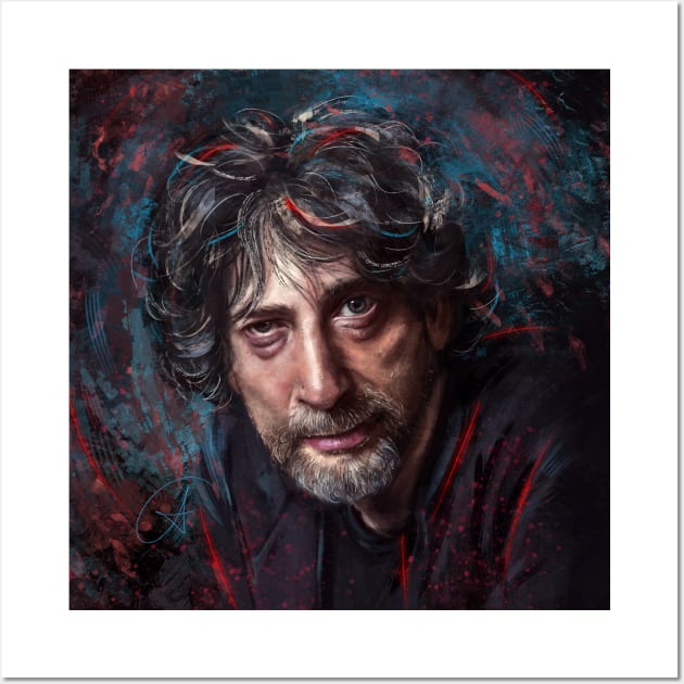 Neil Gaiman Wall Art by andycwhite